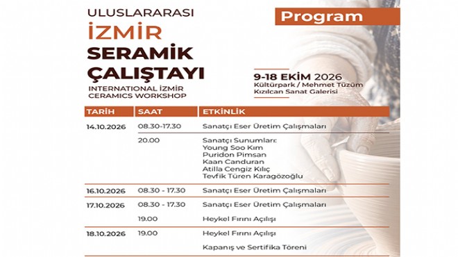 İzmir'de uluslararası seramik buluşması