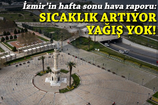 İzmir’in hafta sonu hava raporu: Yağış yok, sıcaklık artıyor!