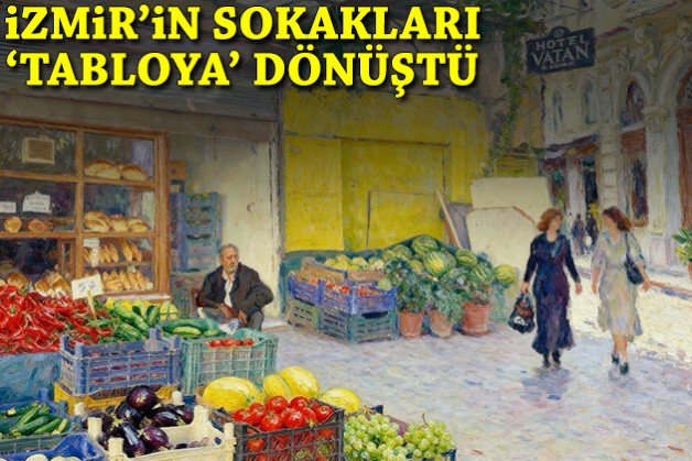 İzmir’in sokakları ‘tabloya’ dönüştü