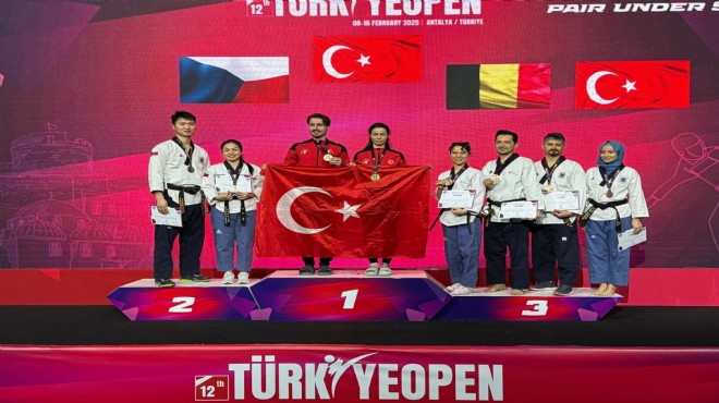 İzmirli çiftten Avrupa da  altın  gurur!