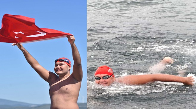 İzmirli sporcu kulaçlarıyla tarih yazdı