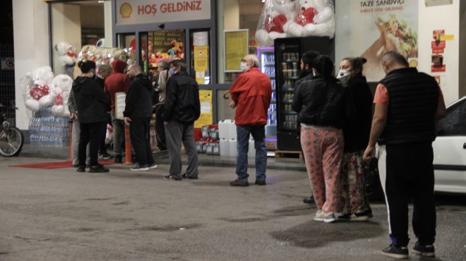 Yasak sonrası benzinlik marketlerine akın!