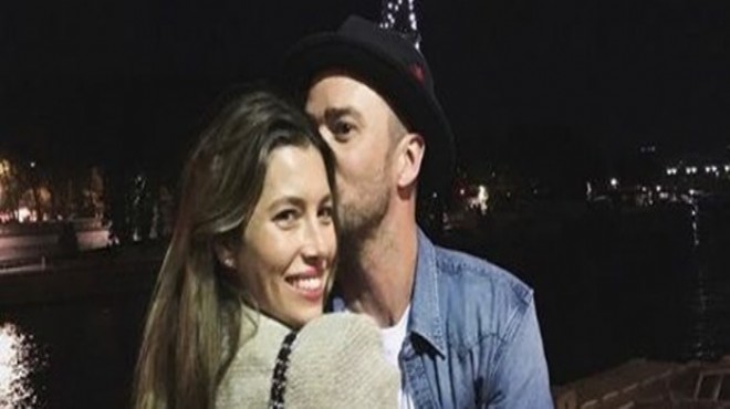 Jessica Biel ve Justin Timberlake'ten aşk pozu