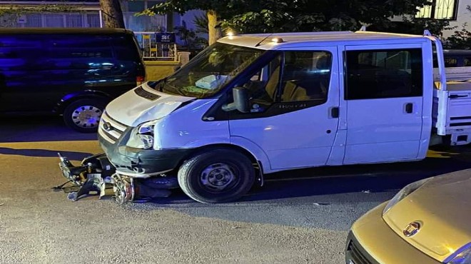 Kamyonet, elektrikli bisikletteki çocuklara çarptı: 1 i ağır 2 yaralı