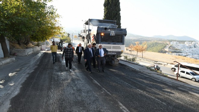 Karabağlar da asfaltlama tam gaz