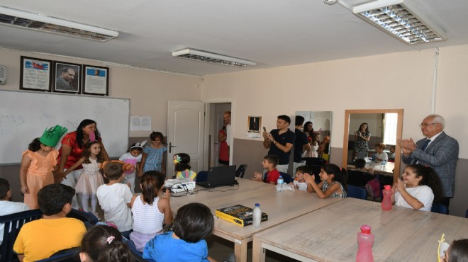 Karabağlar'da çocukların yaz okulu keyfi