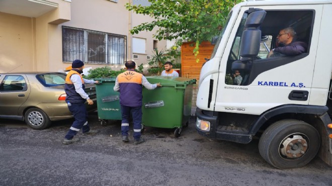 Karabağlar da  konteyner  harekatı