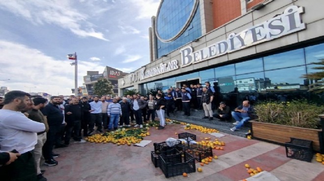 Karabağlar da pazarcı isyanı sonrası belediyeden açıklama!