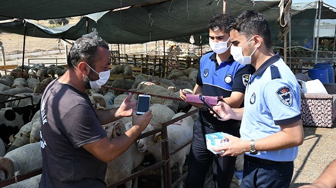 Karabağlar'da kurban satış yerlerine sıkı denetim