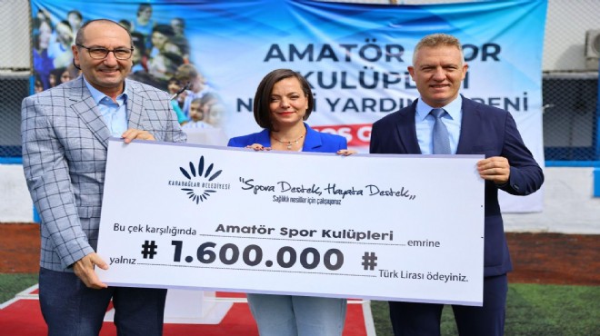 Karabağlar’dan amatör kulüplere büyük destek