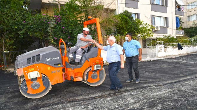 Karabağlar’ın asfalt atağı hız kesmiyor