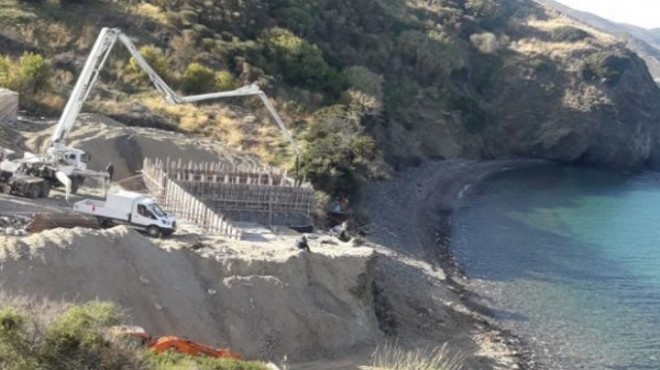 Karaburun da SİT alanına inşaata Bakanlık freni!