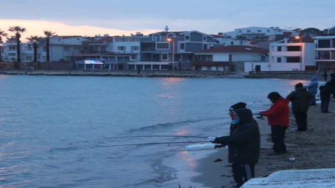 Karaburun da levrek avı zamanı!