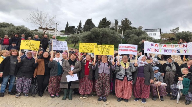 Karaburun'da 'meydan' isyanı!