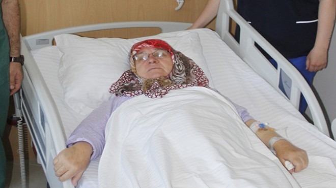 Karın ağrısıyla hastaneye başvuran kadından 5,5 kilogram tümör çıkarıldı