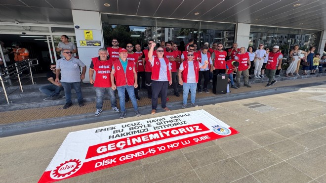 Karşıyaka da işçilerden eylem:  5 aydır maaş yok! 