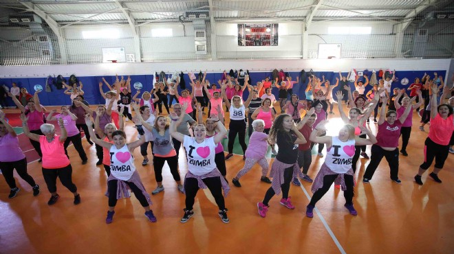 Karşıyaka'da farkındalık yaratan zumba!