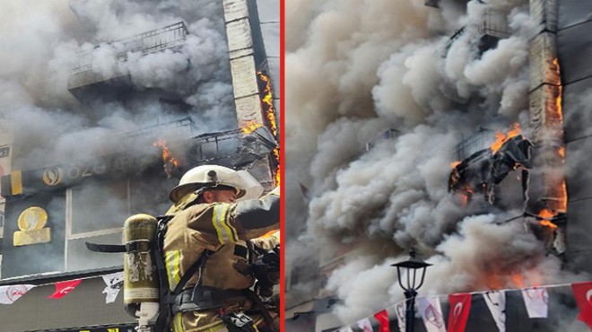 Karşıyaka'da restoranda korkutan yangın