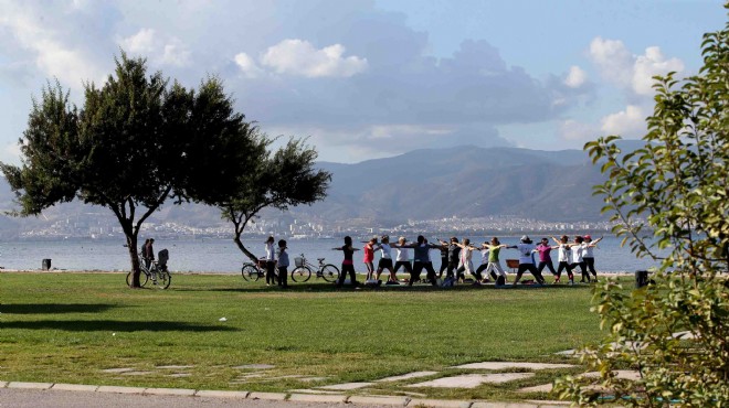 Karşıyaka da sabah sporu zamanı!