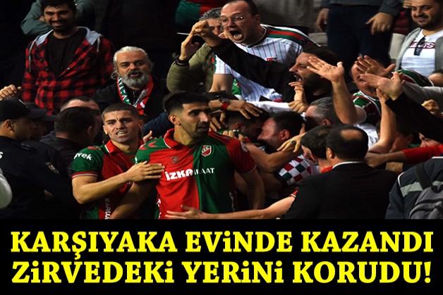 Karşıyaka tek golle kazandı, zirvedeki yerini korudu!