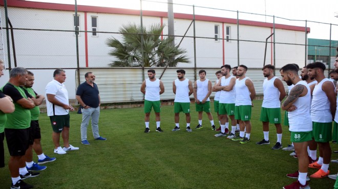 Karşıyaka'da futbolculara başkan sözü