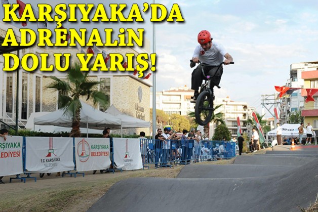 Karşıyaka’da adrenalin dolu pump track gece yarışı!