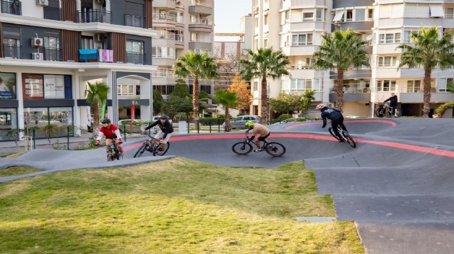 Gençlerin yeni adresi Pump Track parkuru!