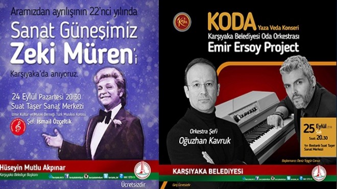 Karşıyaka'da iki muhteşem konser