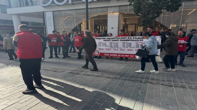 Karşıyaka’da işçiler bir kez daha sokağa indi: 7 aydır maaş yok!