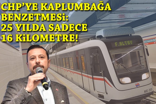 Kaya’dan CHP’ye ‘kaplumbağa’ benzetmesi: 25 yılda sadece 16 kilometre!