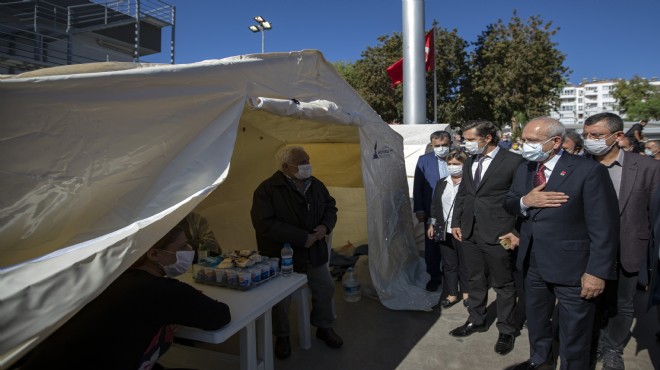 Kılıçdaroğlu ndan İzmir de ikinci deprem mesaisi!