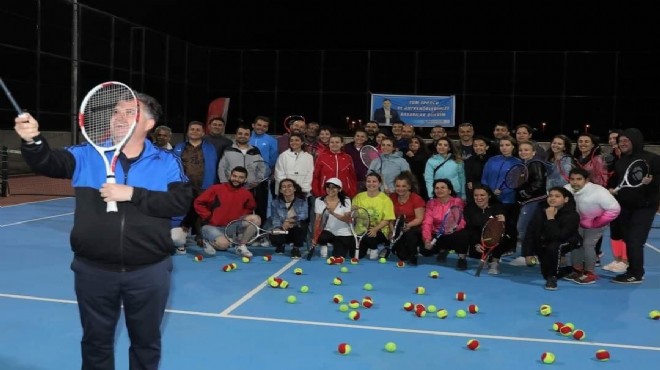 Kınık'ta tenis turnuvası heyecanı