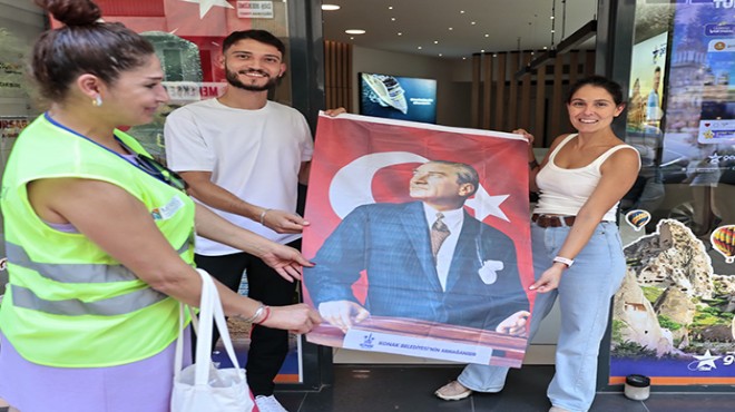 Konak Belediyesi’nden esnafa 30 Ağustos hediyesi