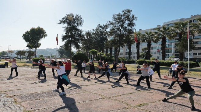 Konak ta açık havada spor keyfi