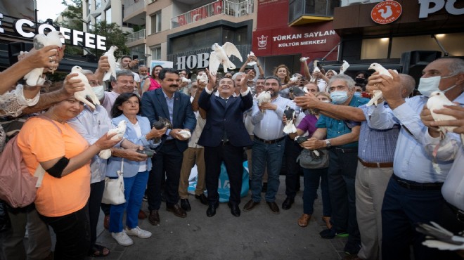 Konak ta barış güvercinleri uçtu