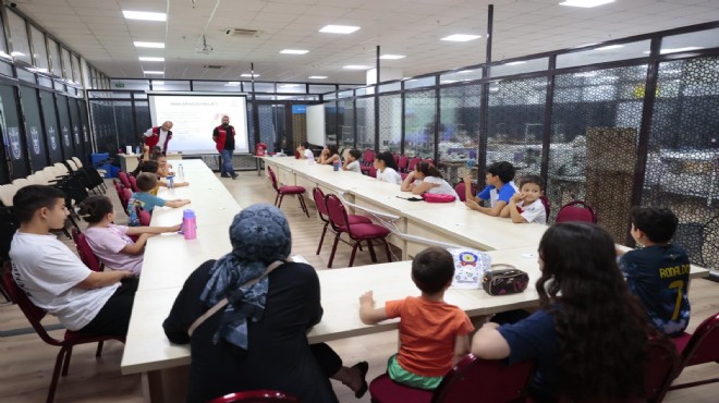 Konak ta çocuklara afet farkındalığı eğitimi