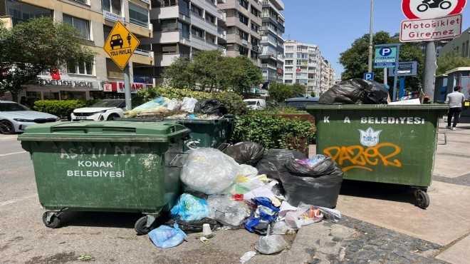 Konak ta çöp nöbeti... Diğer belediyelerden yardıma sendika seti!