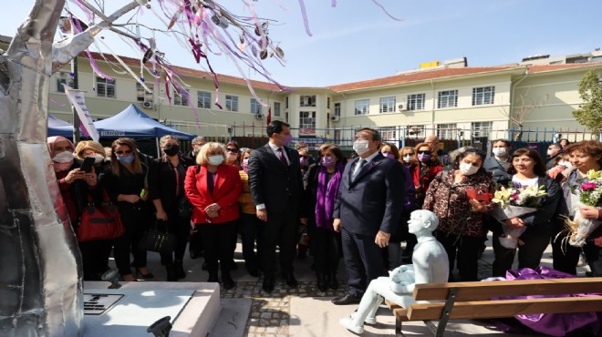 Konak'ta kadın dayanışması için anıt ağaç!