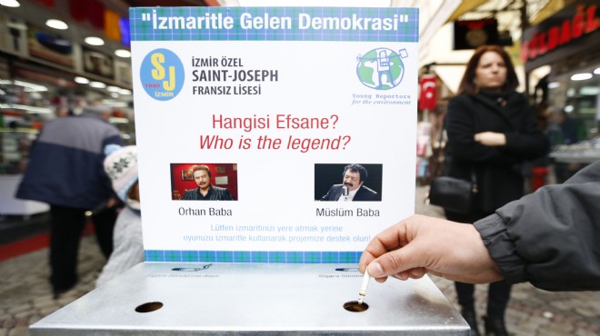 Konak'ta sıra dışı proje: 'İzmaritli' demokrasi!