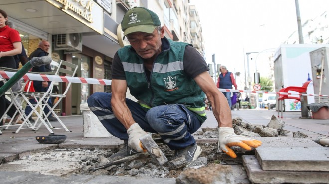 Konak’ta kaldırımlar mercek altında!