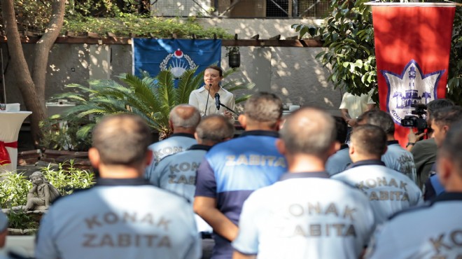 Konak’ta zabıta personeline anlamlı kutlama