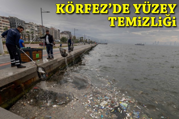 Körfez’de yağmur sonrası yüzey temizliği
