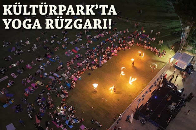 Kültürpark'ta yoga rüzgarı!