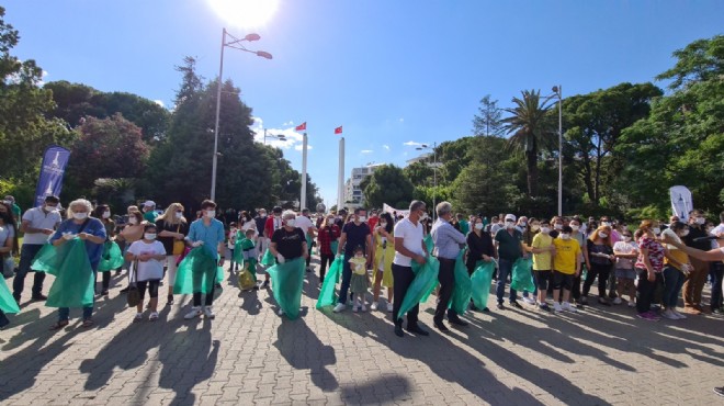 Kültürpark'ta önce temizlik sonra eğlence