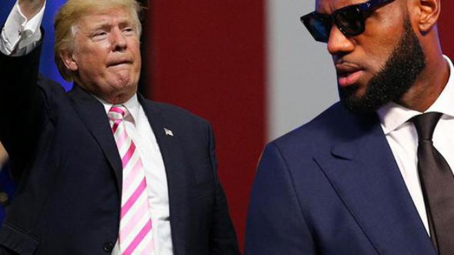 Lebron dan Trump a sert tepki: Seni serseri!