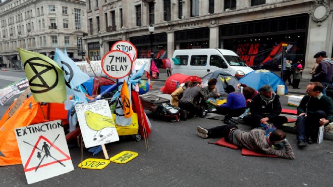 Londra da işgal eylemleri bilançosu: 340 gözaltı