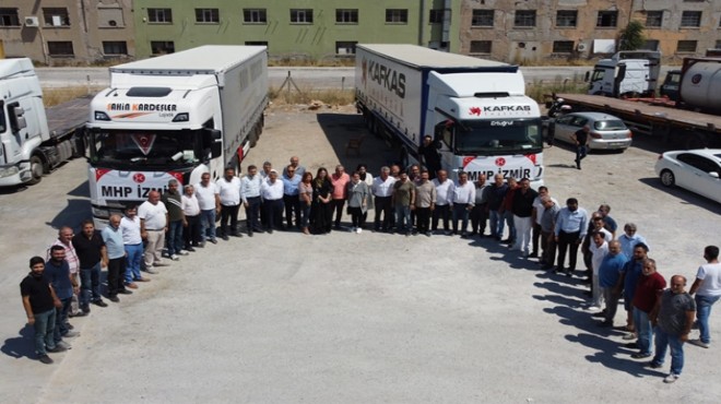 MHP İzmir'den yangın bölgesine yardım tırı
