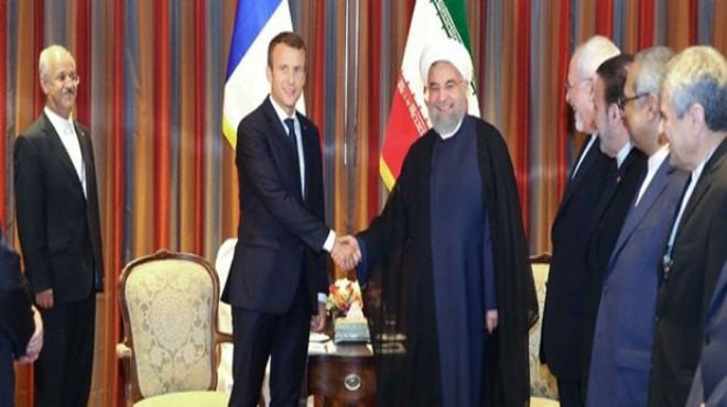 Macron ve Ruhani 'nükleer'de el sıkıştı!