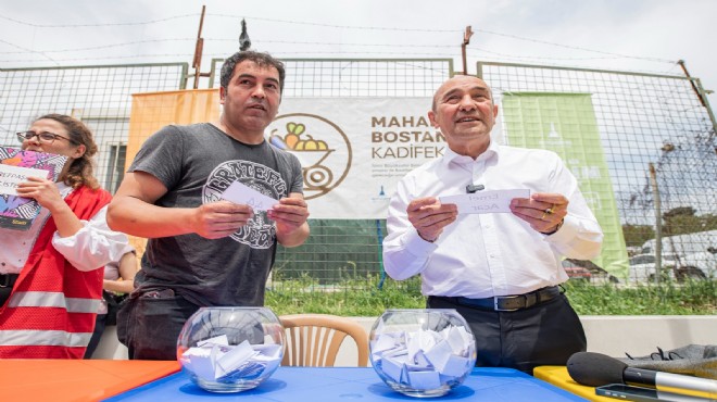 Mahalle bostanı için ilk kuralar çekildi