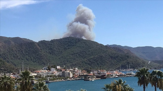 Marmaris te yine alevlerle mücadele!